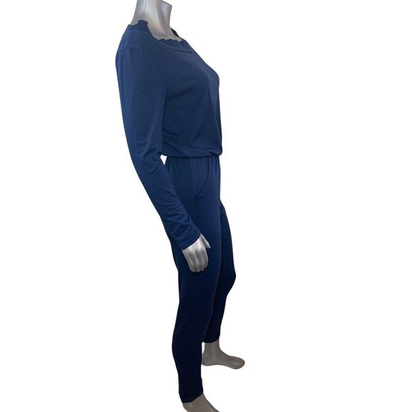 Urban Outfitters BDG Romper Navy Blue Jumpsuit Small Cotton Blend - Picture 6 of 11